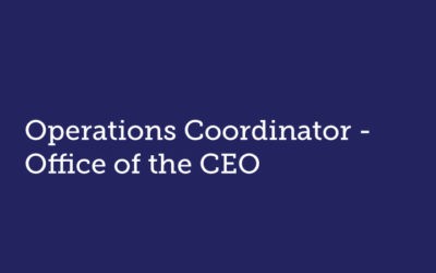 Operations Coordinator  Office of the CEO  Promise54